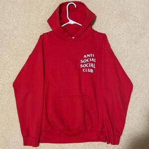 Men’s medium red Anti Social Social Club hoodie